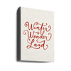 Winter Wonderland Text (green), Christmas Noël Holiday Winter Quote Typography Lettering