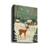 Deer Winter Holiday Green