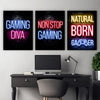 Neon Gamingplakat - Gaming Diva