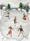 Ice Skating - Vinterplakat