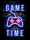 Neon Gamingplakat - Gametime