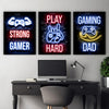 Neon Gamingplakat - Gaming Dad