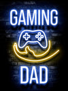 Neon Gamingplakat - Gaming Dad