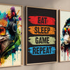 Pop Art - Eat Sleep Game Repeat