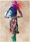 Sport Biker Cycling Art