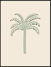 Palm Beige and Green poster