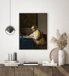 A lady writing a letter, Johannes Vermeer- Plakat - Plakatbar.no