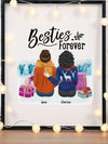 Besties Forever - Personlig juleplakat til venninne - Plakatbar.no