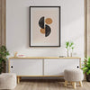 Black/Brown Boho Abstract Poster - Plakatbar.no