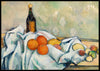 Bottle and fruits, Paul Cezanne- Plakat - Plakatbar.no