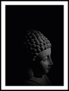 Buddha Statue - Black & White Poster - Plakatbar.no