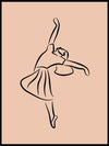 Dansende ballerina - 02 - Plakatbar.no