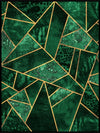 Deep Emerald Abstract Plakat eller Lerret - Plakatbar.no