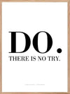 Do - there is no try - Plakat med kul tekst fra filmen STAR WARS - Plakatbar.no