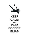 Fotball poster - med eget navn - Plakat - Plakatbar.no