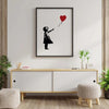 Girl Red Balloon - Banksy - Plakatbar.no