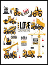 I love construction - Plakat - Plakatbar.no