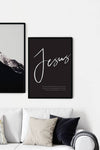 Jesus - Typografiplakat - Plakatbar.no