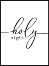 Juleplakat - Holy Night - Plakatbar.no