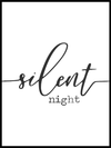 Juleplakat - Silent Night - Plakatbar.no