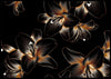 Luxury Golden Flowers Dahlia Poster - Plakatbar.no