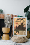 Norway – The land of the midnight sun poster - Plakatbar.no