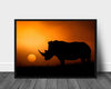 Rhino sunset poster - Plakatbar.no