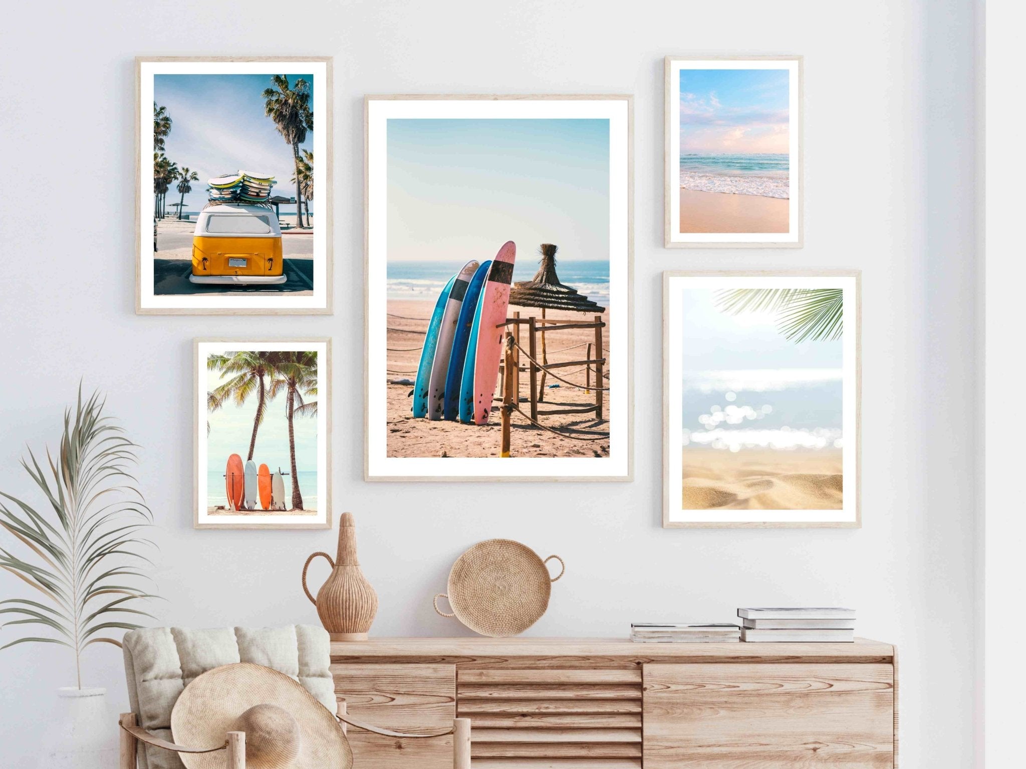blurred - palms with – Sand Poster