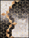 Smoky Cubes Abstract Plakat eller Lerret - Plakatbar.no