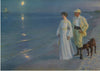 Sommeraften ved Skagens strand - Peder Severin Krøyer - plakat eller lerret - Plakatbar.no