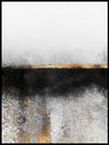 Soot And Gold Abstract Plakat eller Lerret - Plakatbar.no