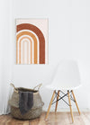 Terracotta Rainbow Boho Poster - Plakatbar.no