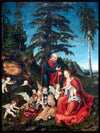 The rest on the flight into Egypt, Lucas Cranach- Plakat - Plakatbar.no