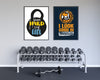 Train hard stay cool - Gym poster - Plakatbar.no