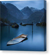 Twilight on the lake of the glacier Folgefonna - Plakatbar.no