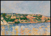 Village at the Water's Edge, Paul Cezanne- Plakat - Plakatbar.no