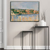 Village at the Water's Edge, Paul Cezanne- Plakat - Plakatbar.no